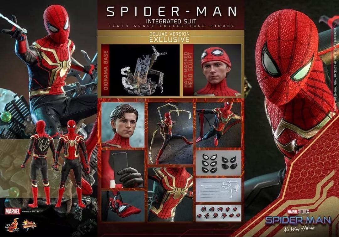 開封済୨୧スパイダーマン(インテグレーテッドスーツ版)ボーナスアクセサリー付き]