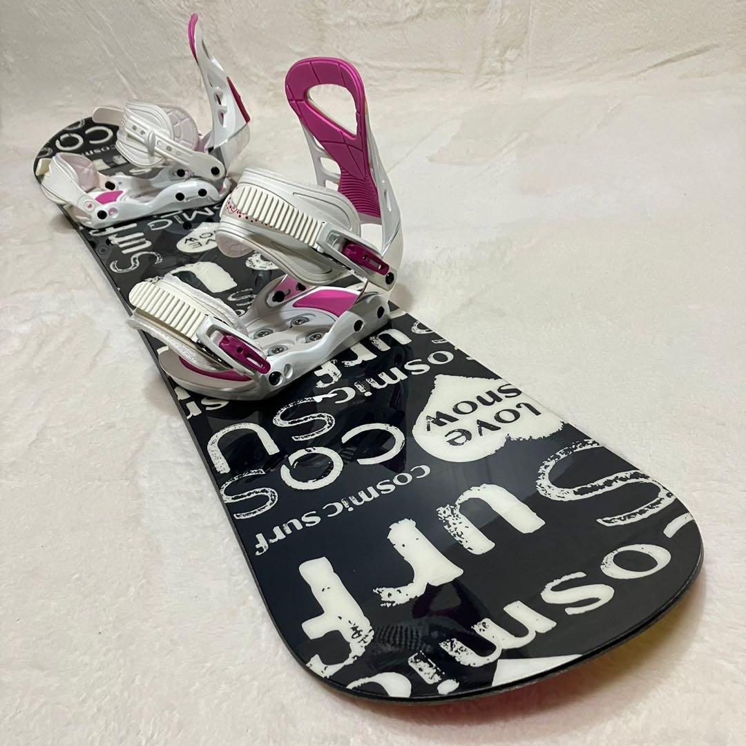 2点まとめ Cosmic surf 144cm stella スノボ セット