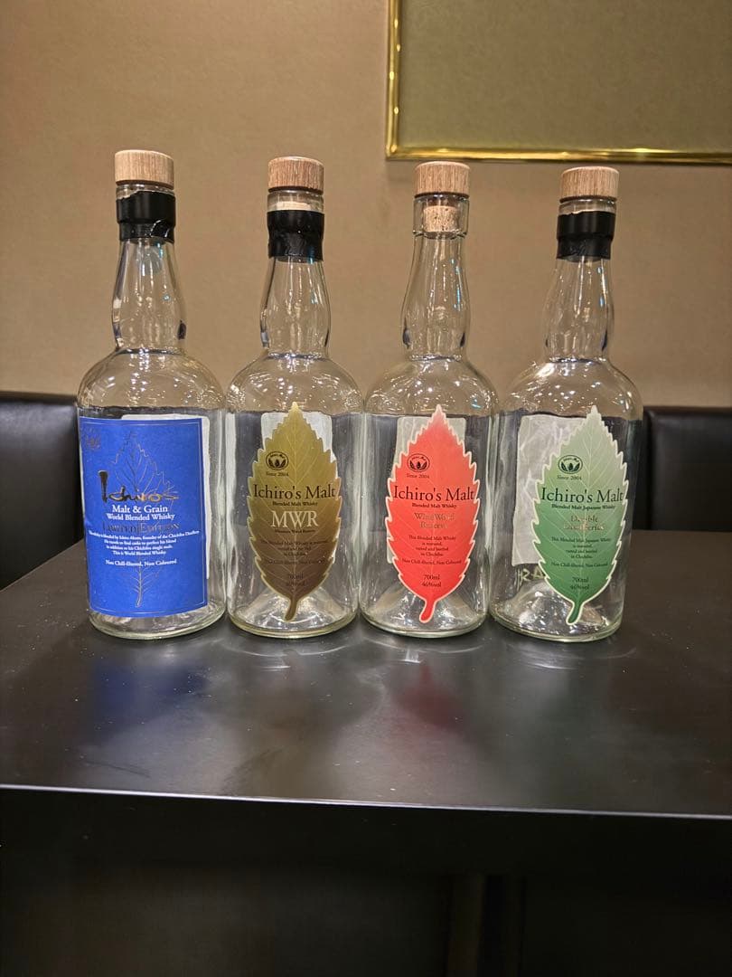 ※空瓶　Ichiro's Malt ウイスキー 4本セット
