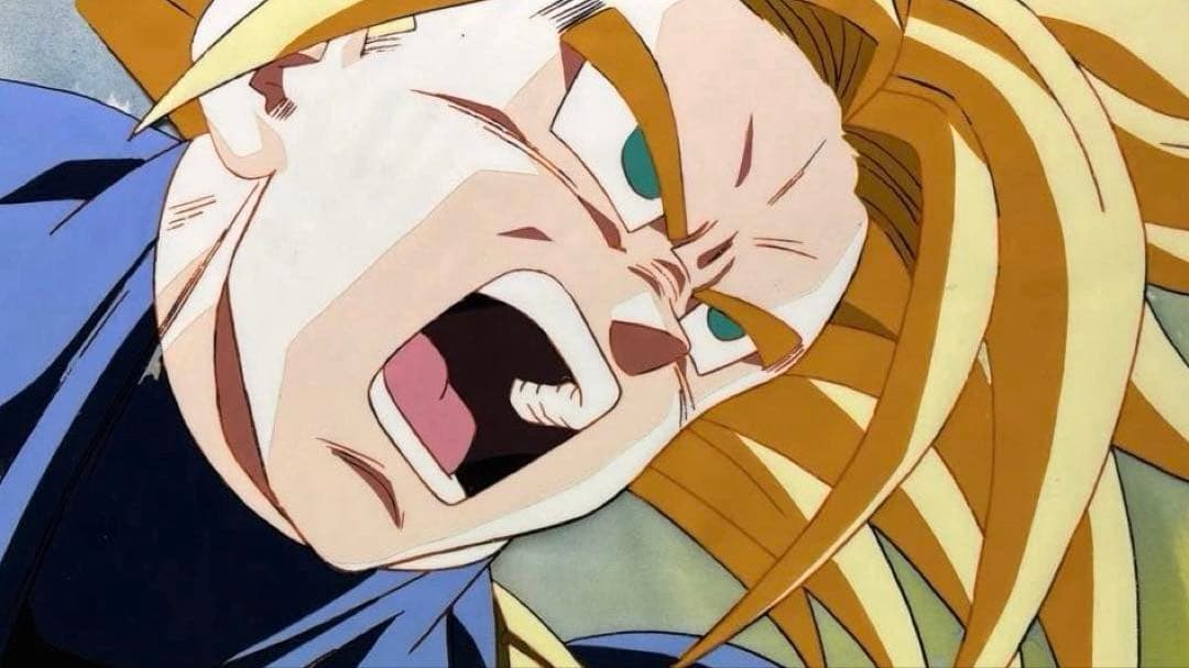 j*い様 ドラゴンボールZ 大判セル画 トランクス 超サイヤ人