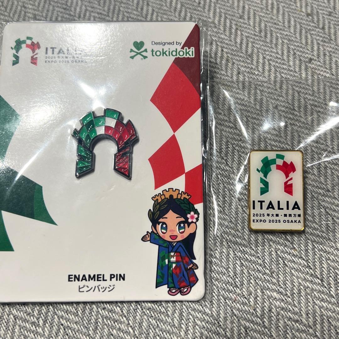 ★激レア★関西万博　イタリア館　パビリオン　ピンバッジ　ピンズ　2個セット