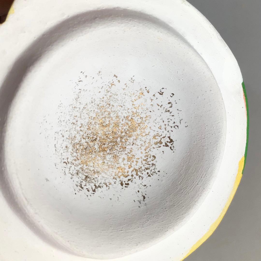 Ｎ６０９　香合　『北村雅耕造』『陶製』『紙風船香合』　共箱　茶道具