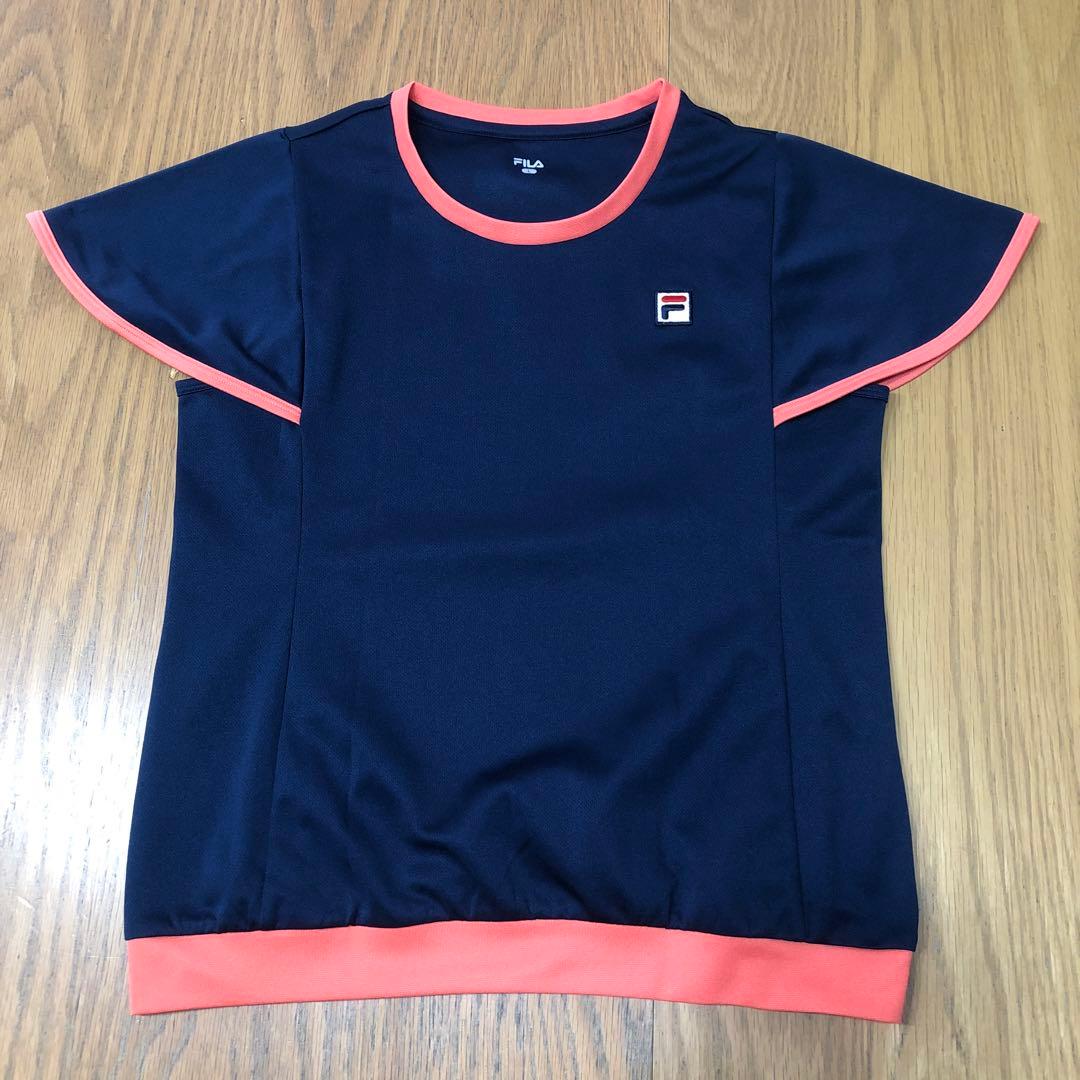 FILA テニスウェア3点セット Lサイズ ネイビー✖️チェック