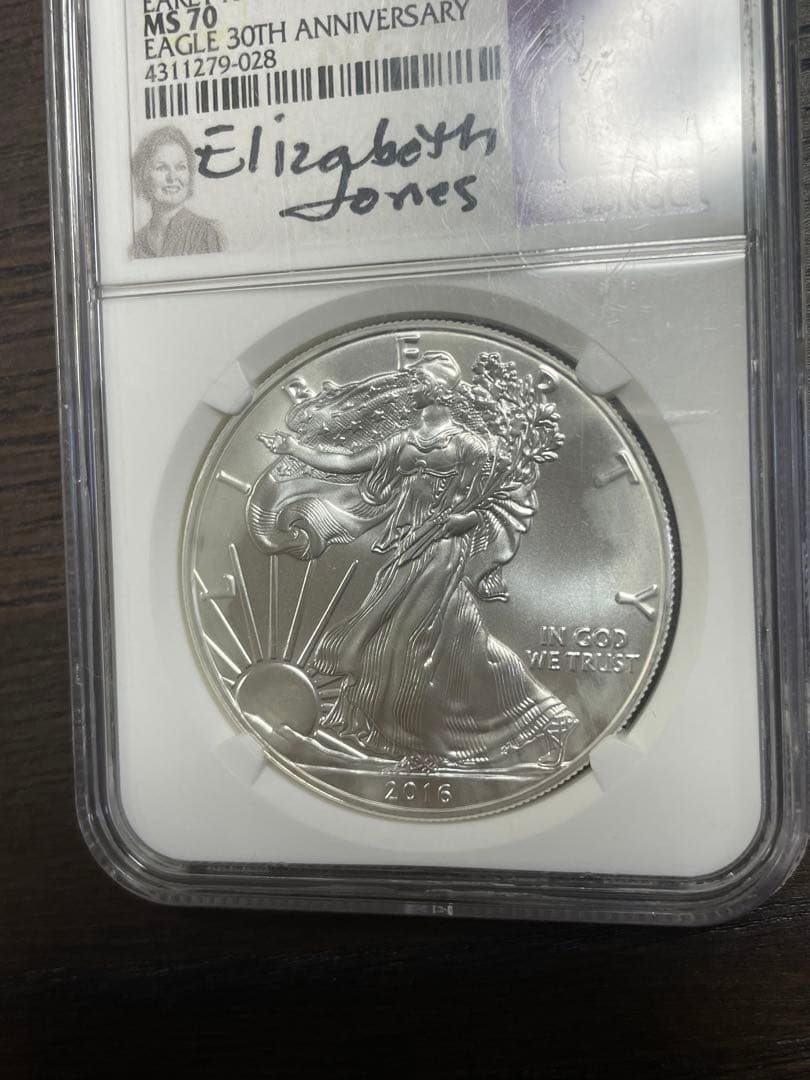 2016年 アメリカンイーグル 銀貨　1オンス　NGC MS70