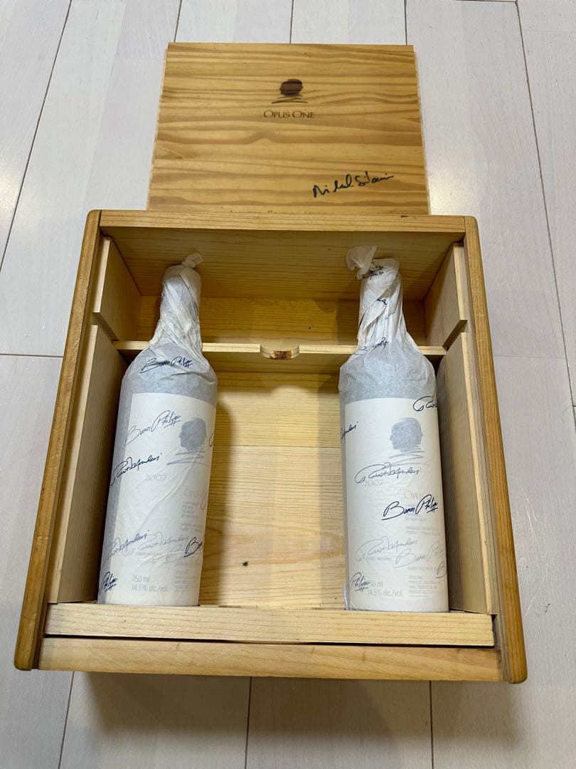 Opus One 限定版ワインセット 2005 2006 2007刻印木箱