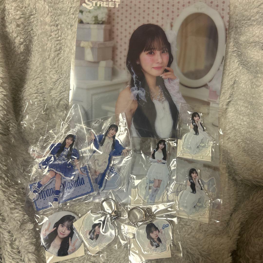 CUTIE STREET増田彩乃クリアポスターアクスタアクキー缶バッジ