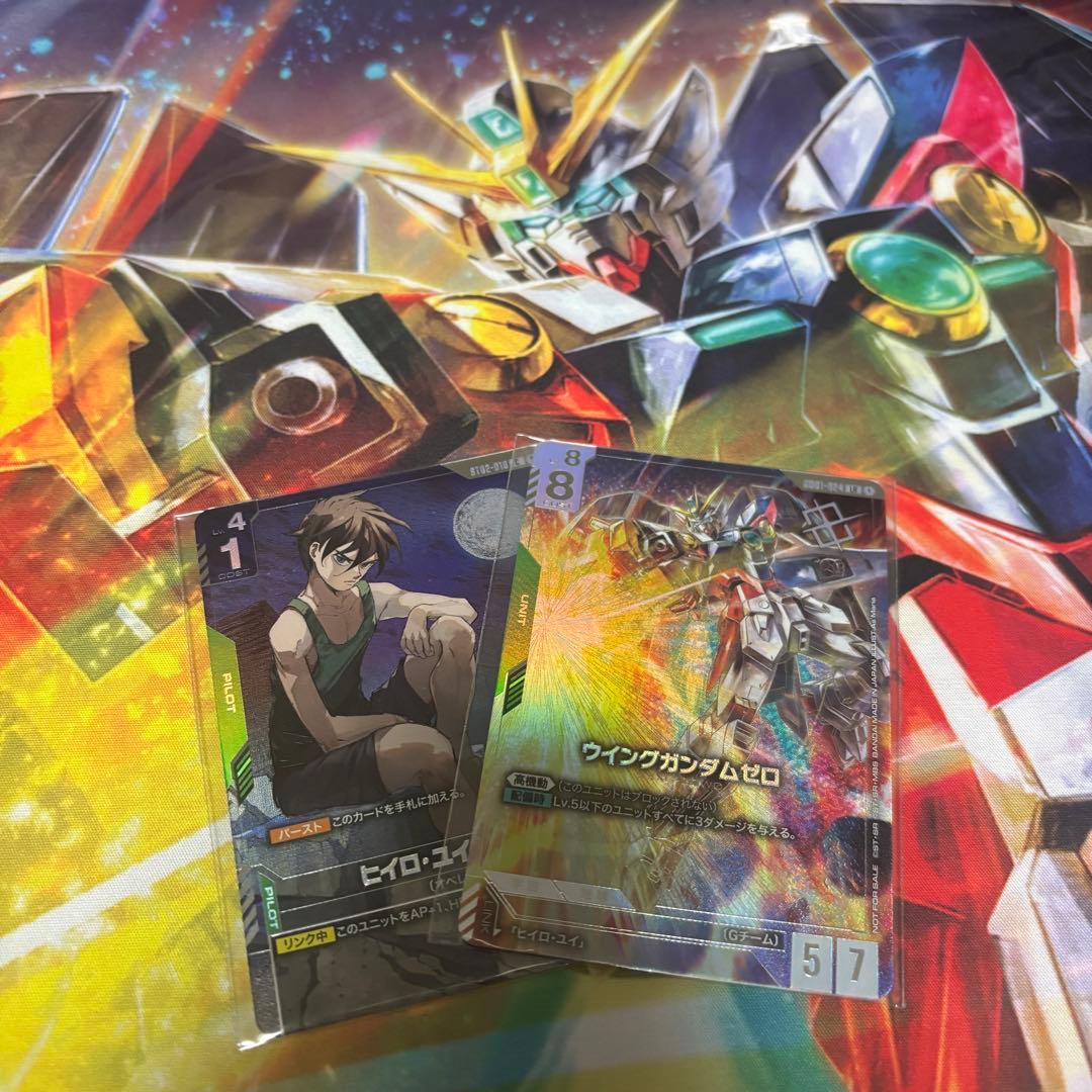ガンダムカードゲーム　プロモ　優勝　プレイマット　ヒイロ・ユイ　ウイングガンダム