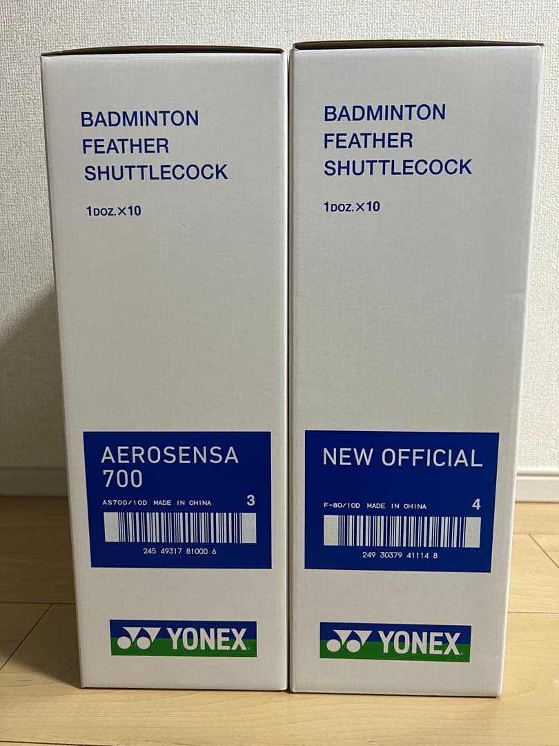 ニューオフシャル(4)、エアロセンサ700(3) YONEXバドミントンシャトル