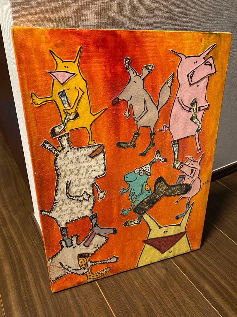 NY ニューヨーク　アーティスト作品　アルベロベロ風　切り絵