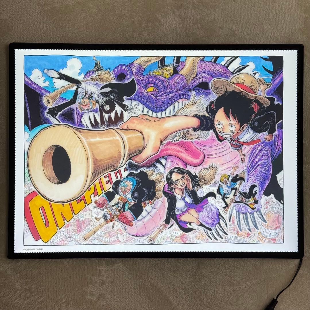 【新品】ワンピース ホログラムクリアポスター デザインB LEDパネル セット