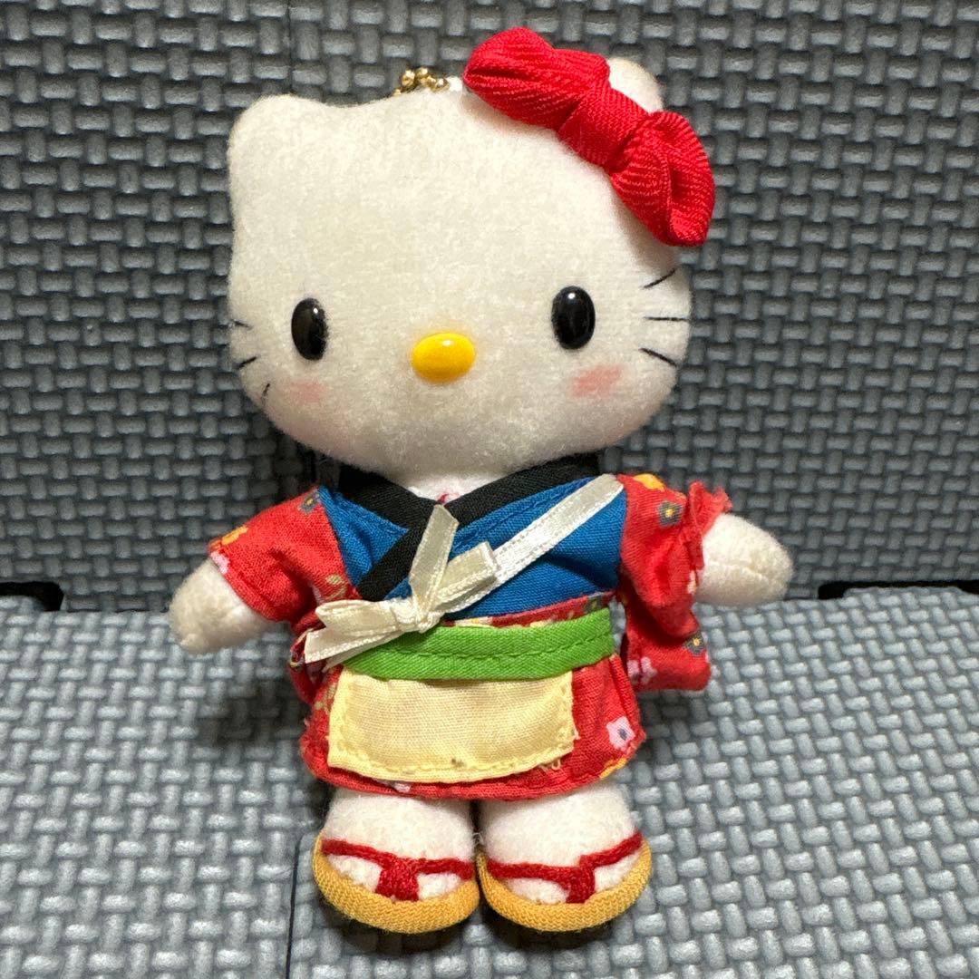 ハローキティ　おてもやん　熊本　ご当地　ぬいぐるみ　2001当時物　レア