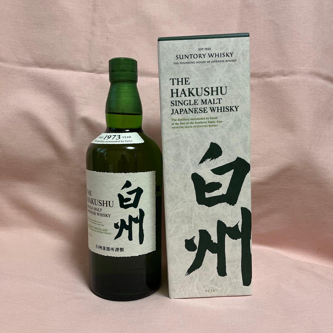 【箱付・未開封】サントリーシングルモルトウイスキー白州　700ml
