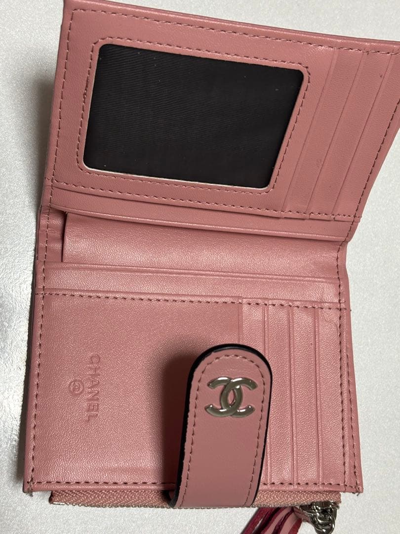 CHANEL ピンク 二つ折り財布 ノベルティ