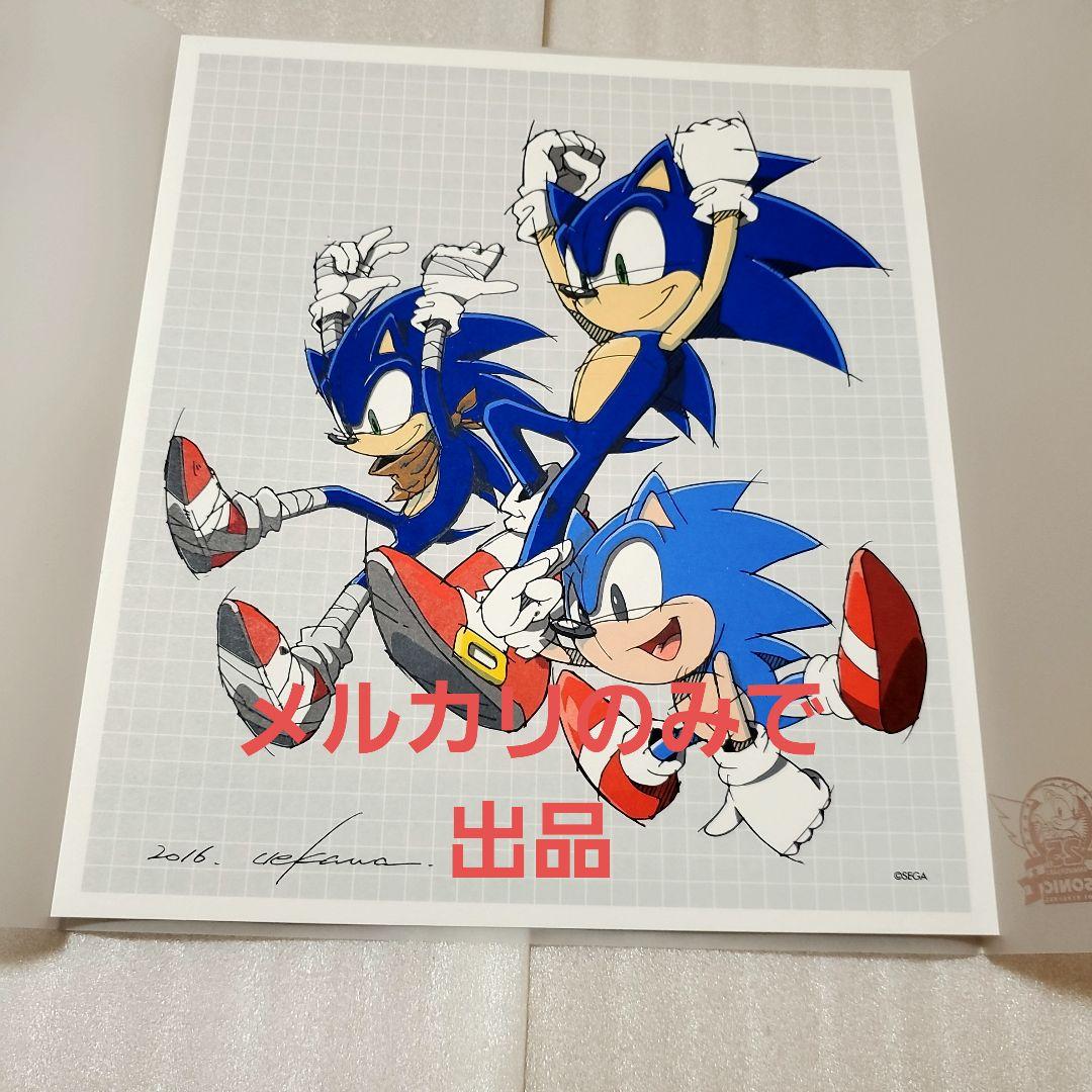 ソニック・ザ・ヘッジホッグ アートイラスト サイン入り シリアルナンバー入り