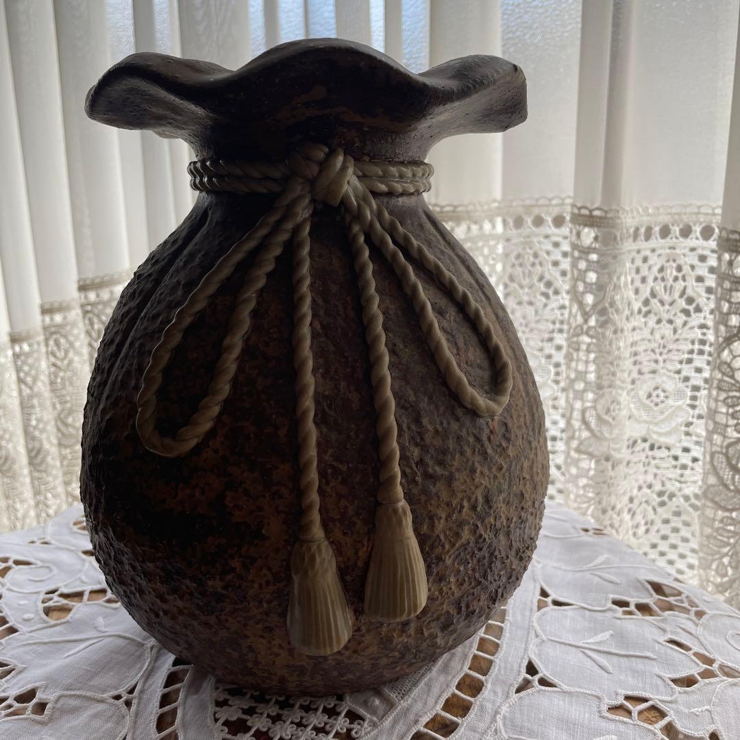 巾着型　花瓶　23㌢
