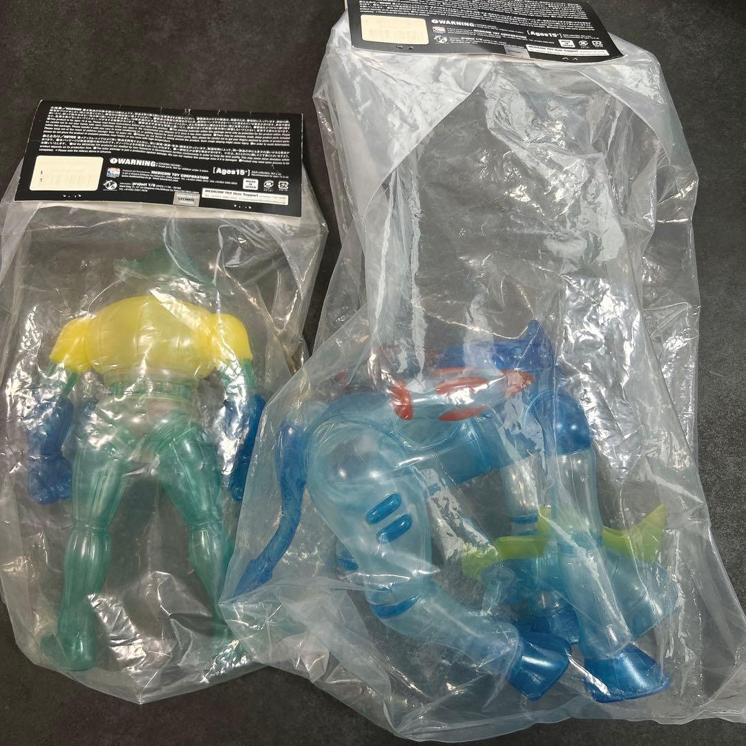 限定 激レア 鋼鉄ジーグ パーンサロイド クリア ソフビ セット メディコムトイ