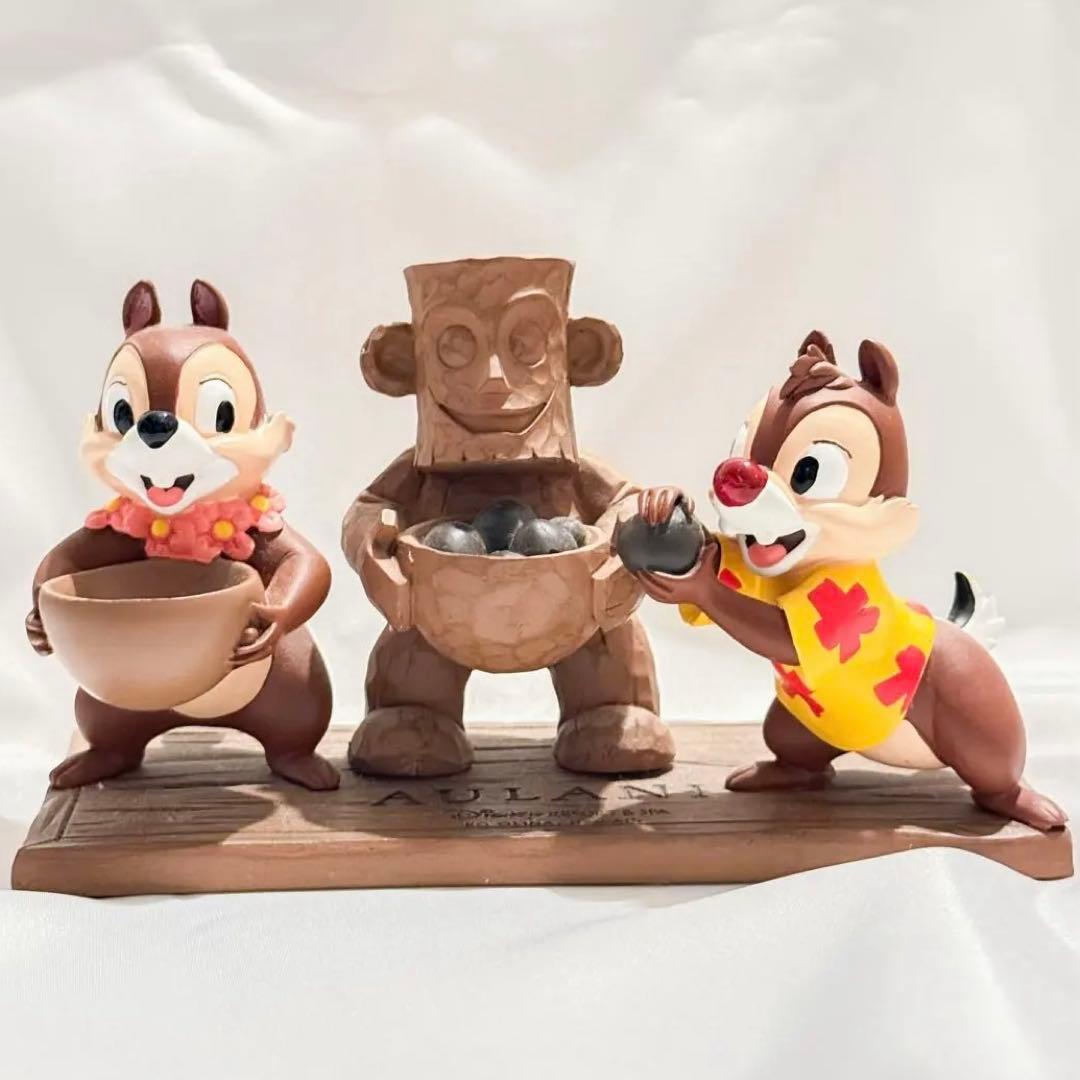 チップとデール アウラニ スタチュー 置き物 フィギュア ディズニー ハワイ