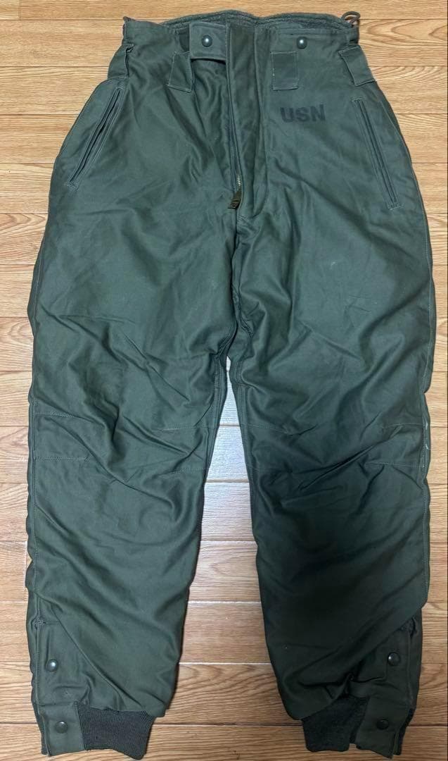 米軍 実物 デッキパンツ USN