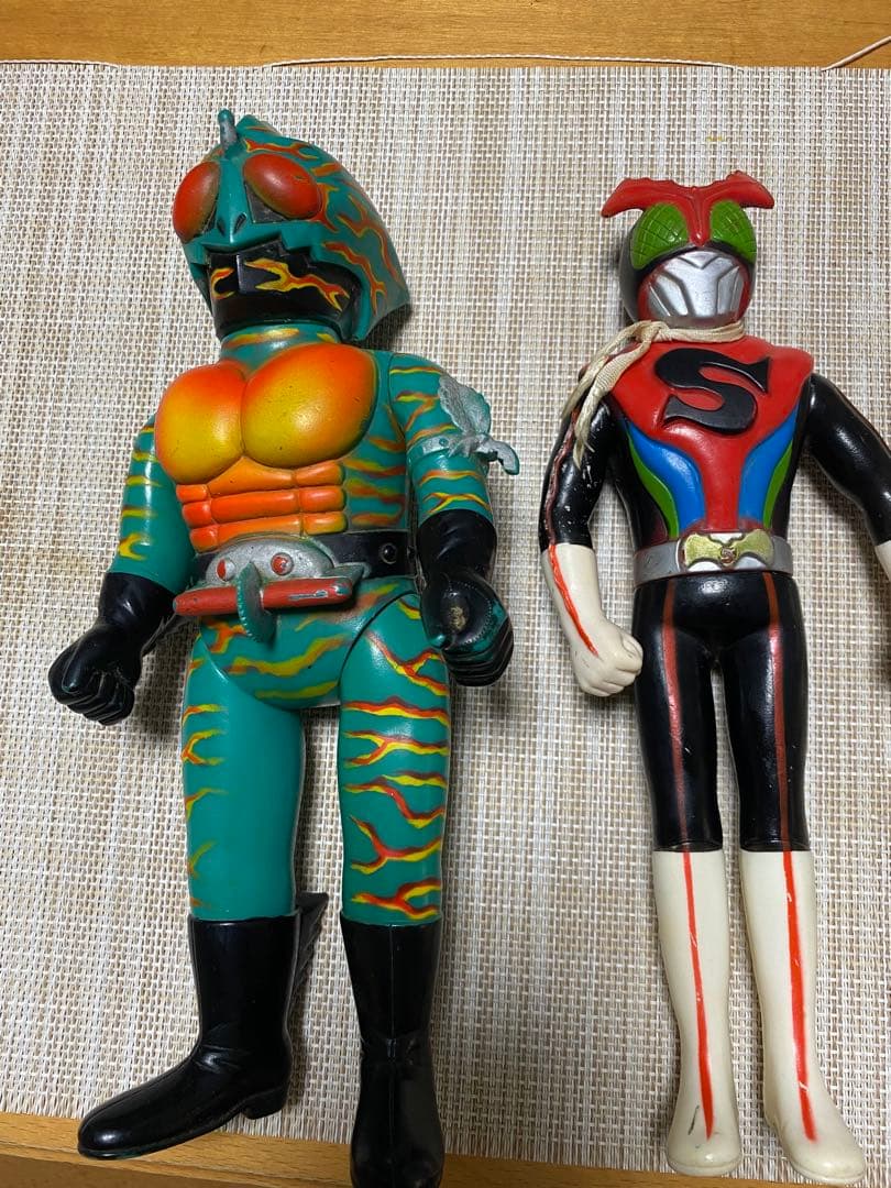仮面ライダー アマゾン　ストロンガー　ソフビ 2体セットバンダイ