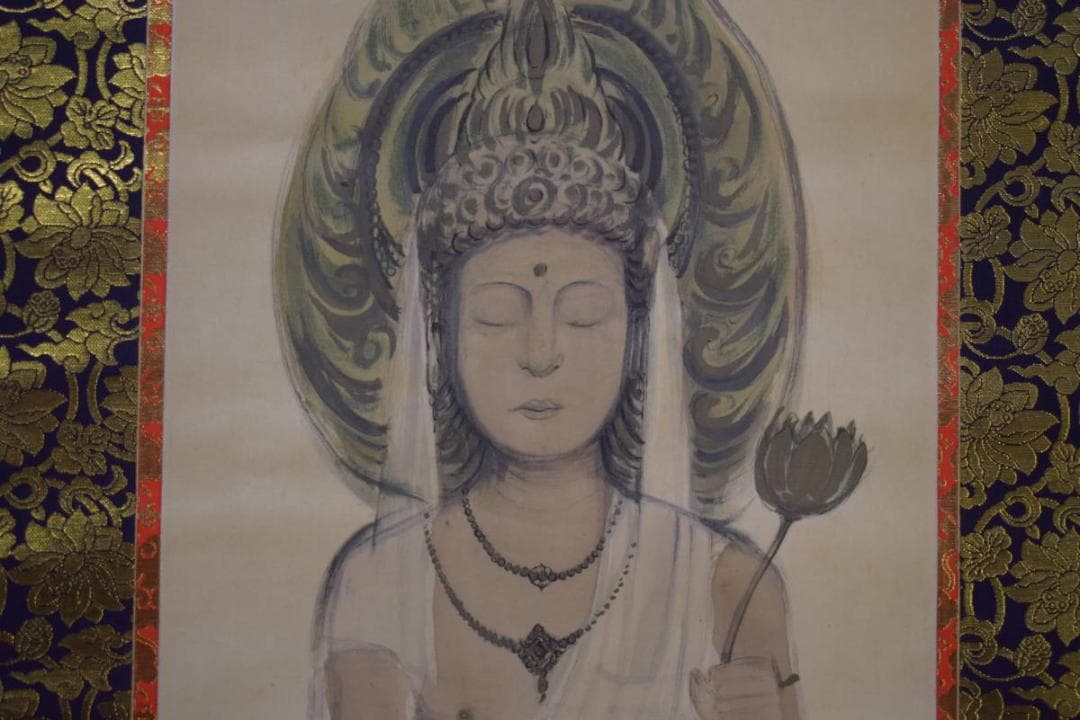真作/爽峰/仏画/布袋屋掛軸HH-958