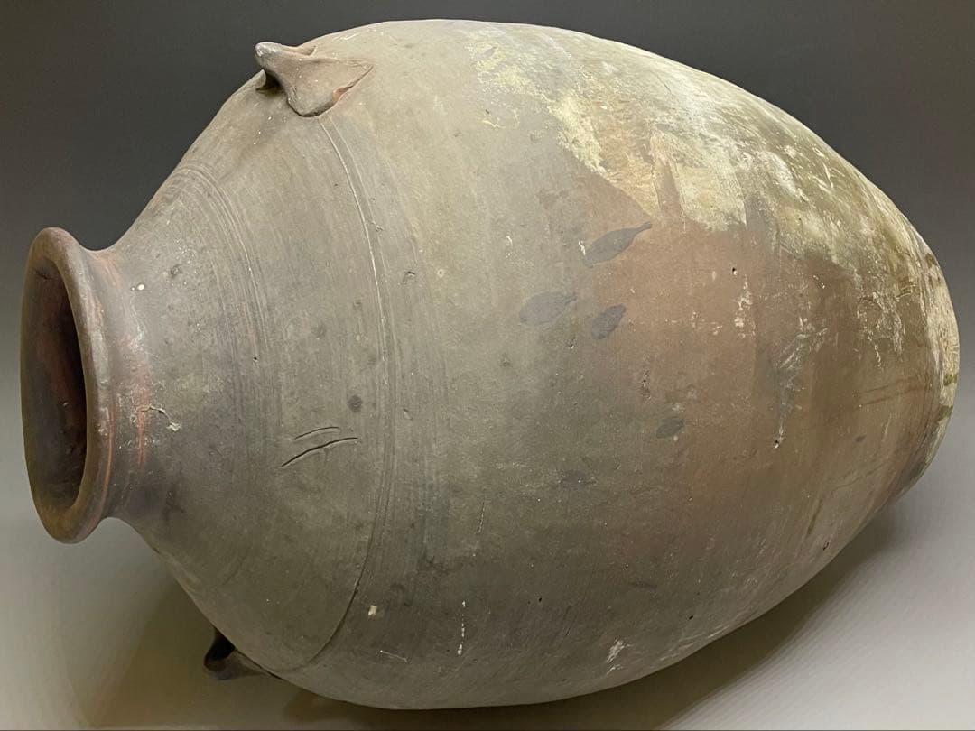 古南蛮　双耳南蛮壺　双耳壺　耳付壺　特大　43cm 　Lp3308