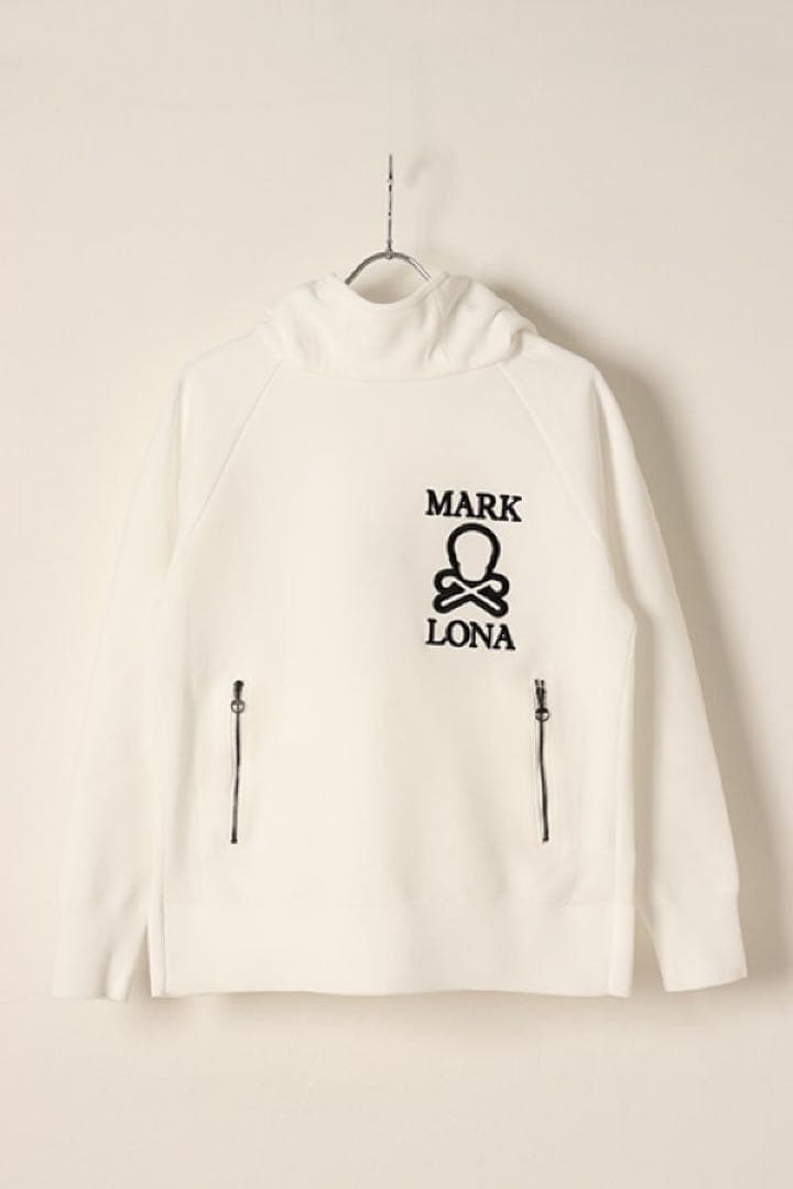 MARK LONA フード付きパーカー ホワイト