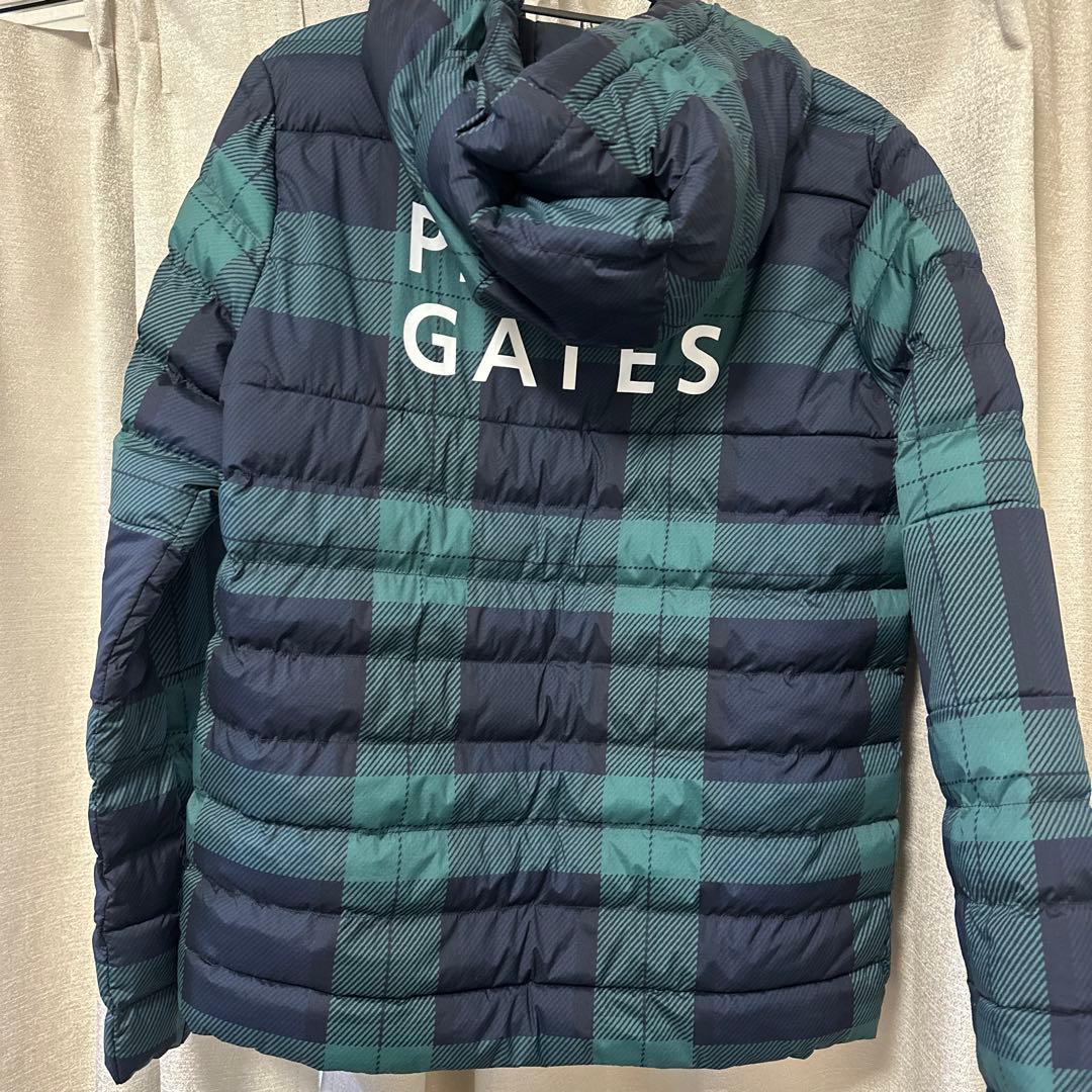 【Sサイズ】PEARLY GATES チェック柄中綿フードジャケット