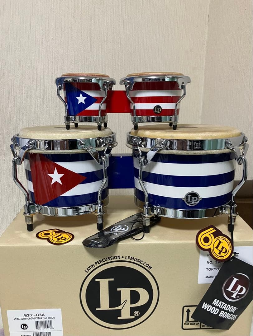 LP キューバ ボンゴ【新品】とプエルトリコ　ミニボンゴ【ほぼ新品】