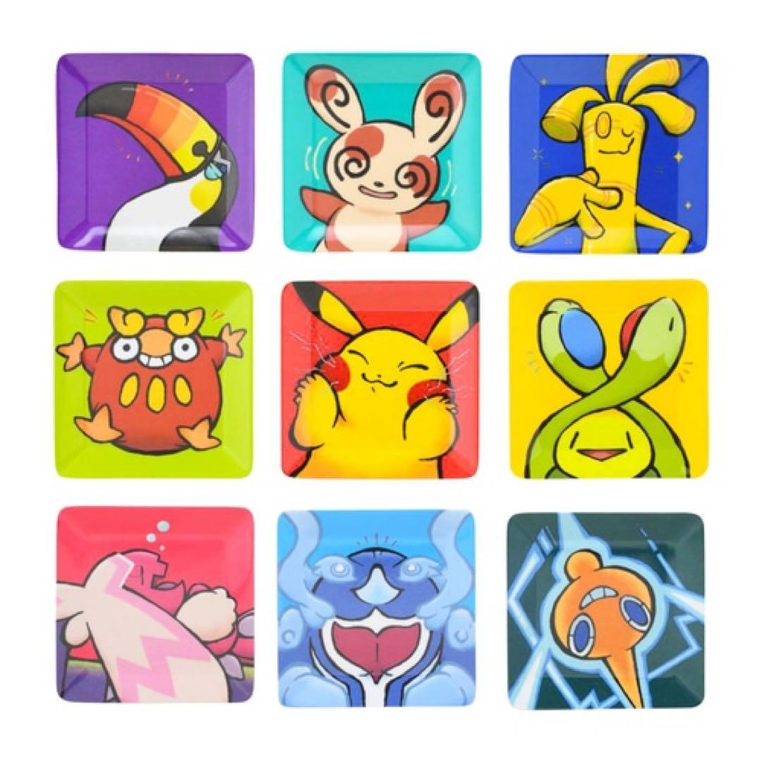 ポケモンセンター　メラミンプレート　 9点セット
