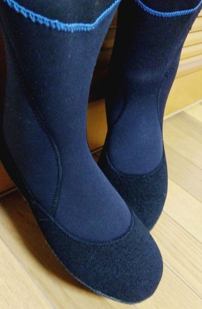 Bewetドライスーツ背面ジッパー メンズ ML相当（中古） 黒/青