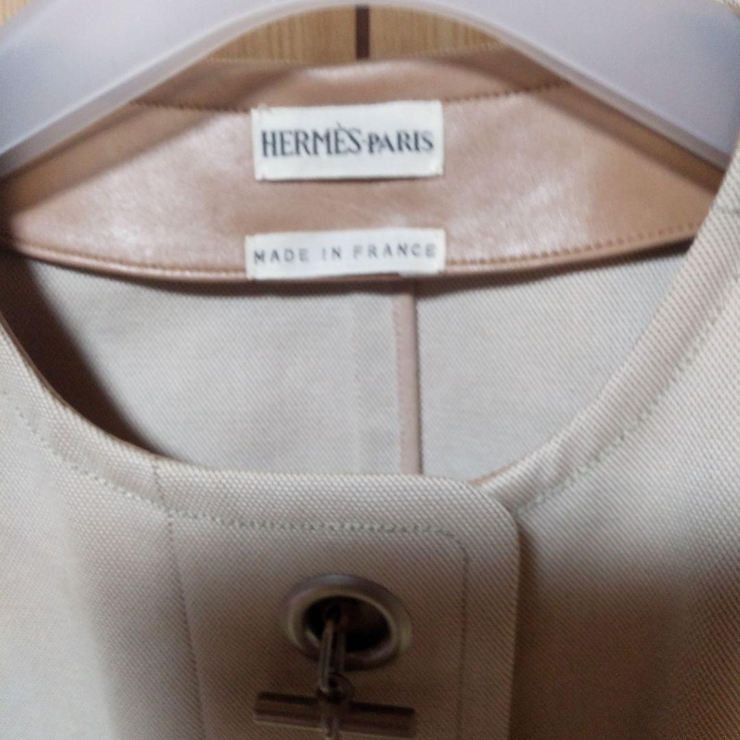 HERMÈS ベージュ コットン ベスト