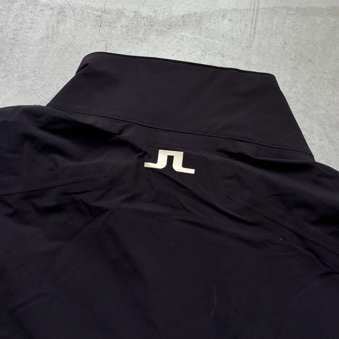 【美品】J.LINDEBERG ダブルジップジャケット レインジャケット ロゴ