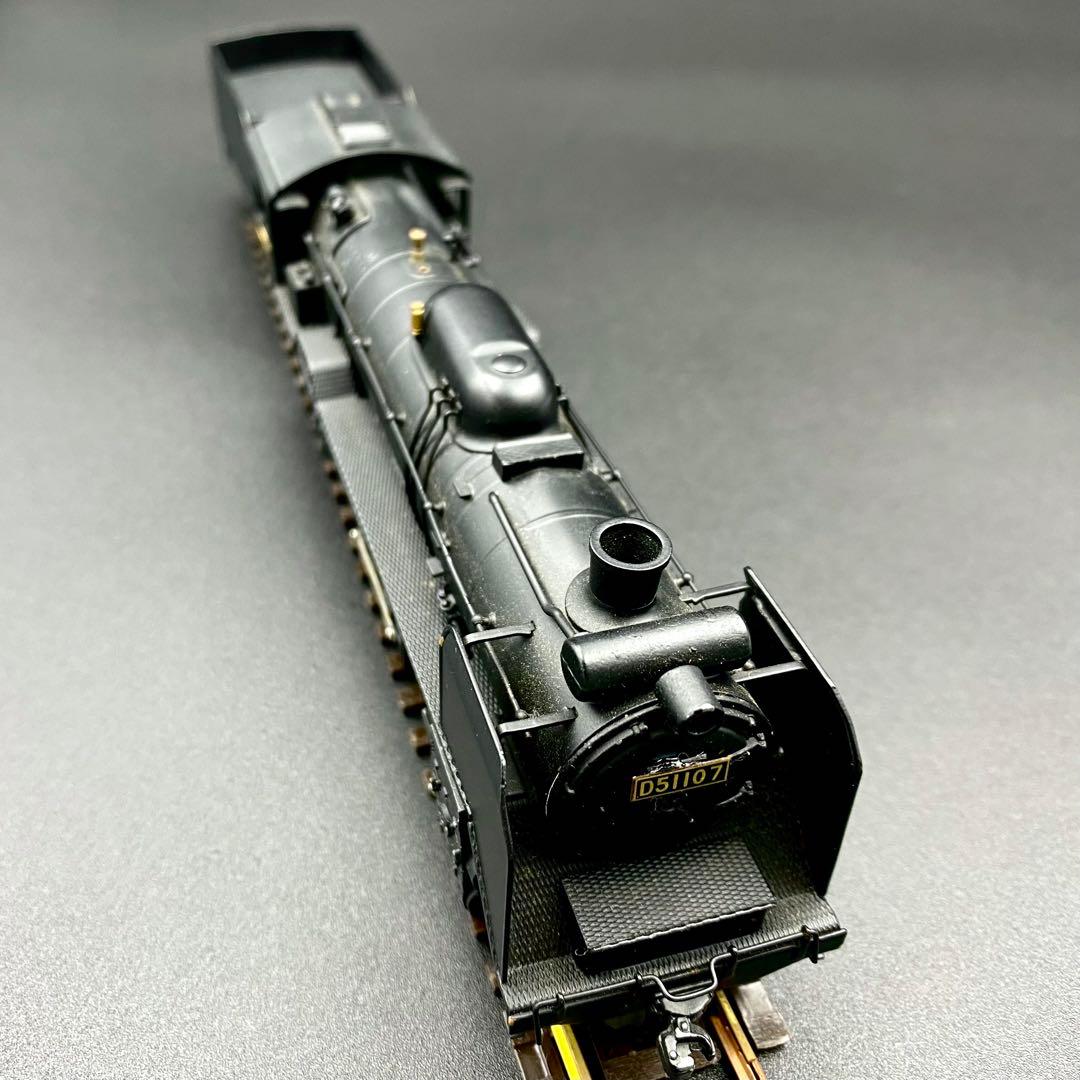 【中古品】 鉄道模型 D51107 HOゲージ 真鍮製 ジャンク品