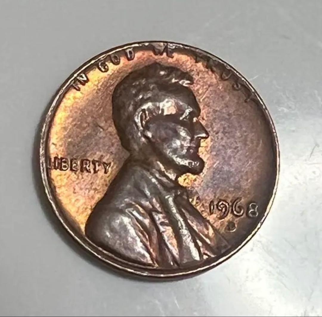 1968年 アメリカ合衆国 1セント硬貨 Dミント