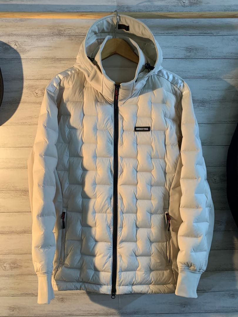 メンズウェア BRIEFING HYBRID DOWN PARKA BEIGE M