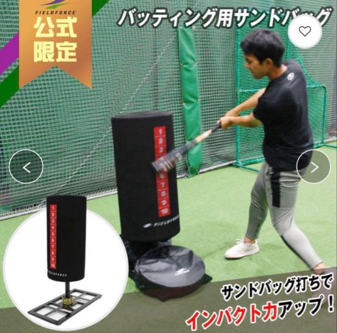 フィールドフォース　サンドバッグ　野球　バッティング　打撃　体幹　冬トレ