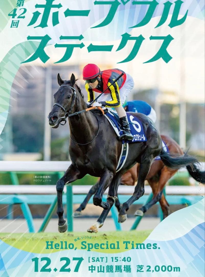 2025年 ホープフルステークス クロワデュノール ポスター