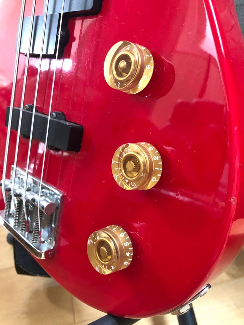 Cobran f-a1 楽器店メンテナンス済 ベースギター 赤