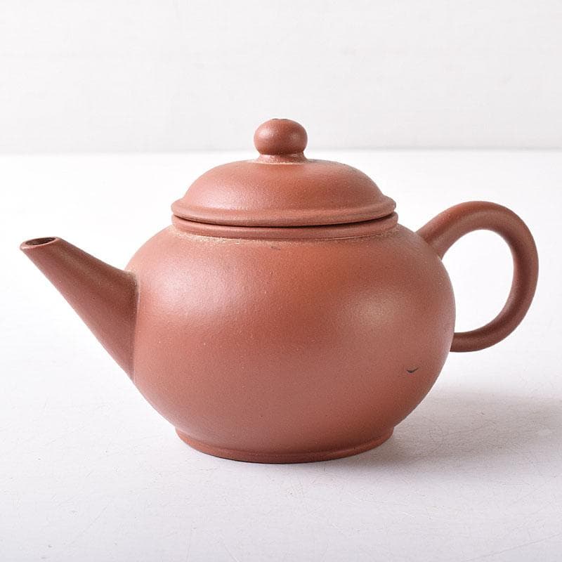中国　荊渓恵孟臣製　 紫砂　朱泥　急須　茶壷　V　R8274