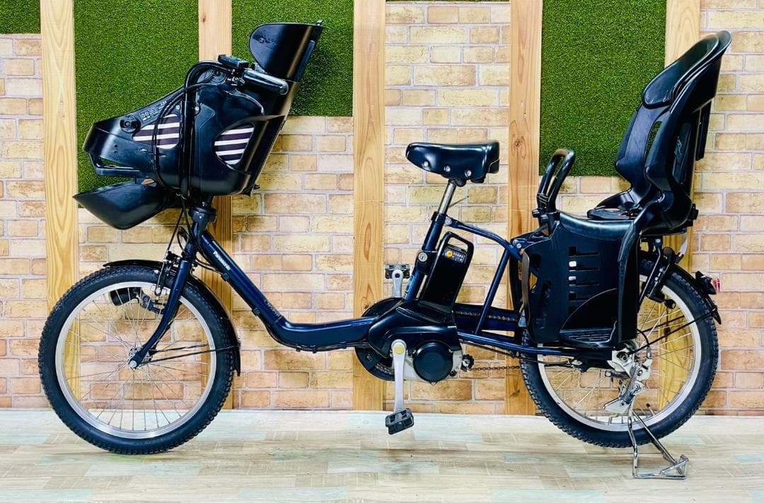 ネイビー 2018 パナソニック 子供乗せ電動アシスト自転車 H3337