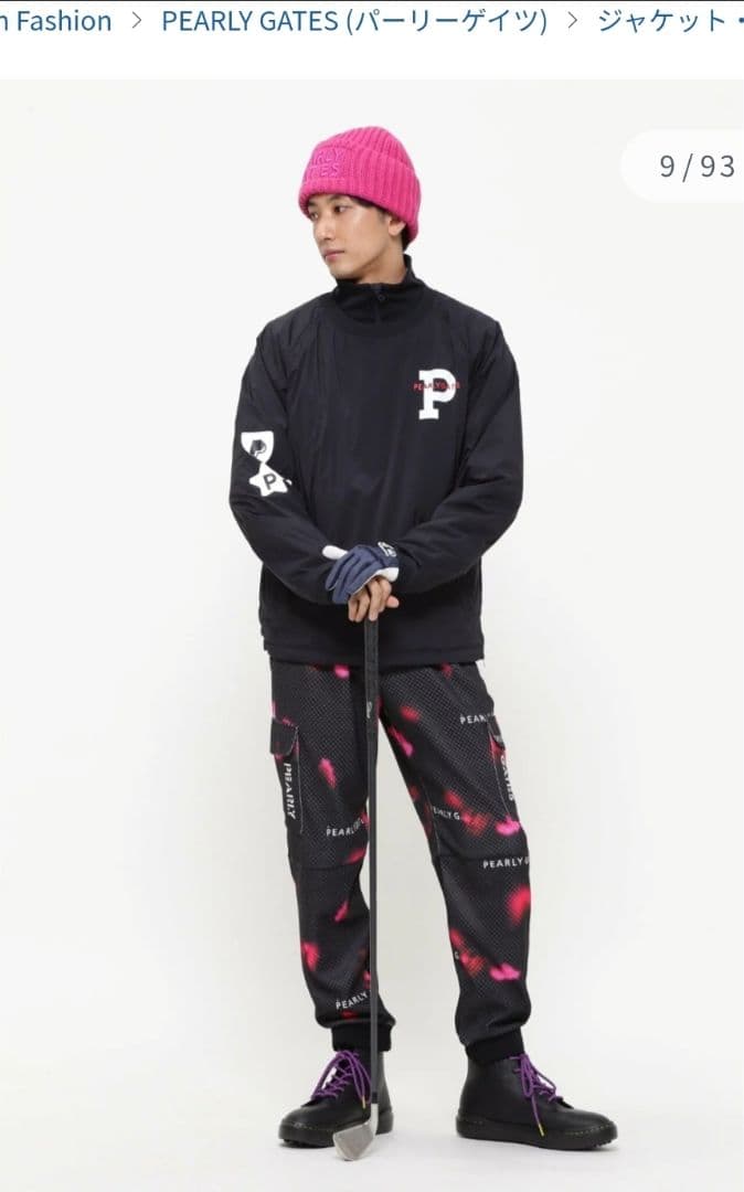 新品パーリーゲイツ】2WAYスニード Nyストレッチタフタ×ストレッチポンチ3L