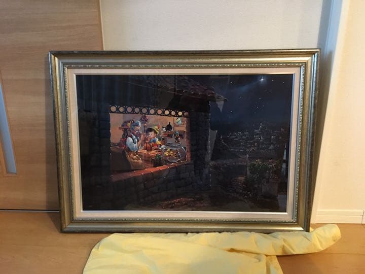 ディズニー 絵画 ピノキオ「ザ・ウィッシング・スター」作品証明書 限定50部