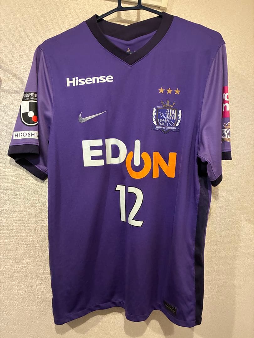 サンフレッチェ広島 Nike XL パープルジャージ 12