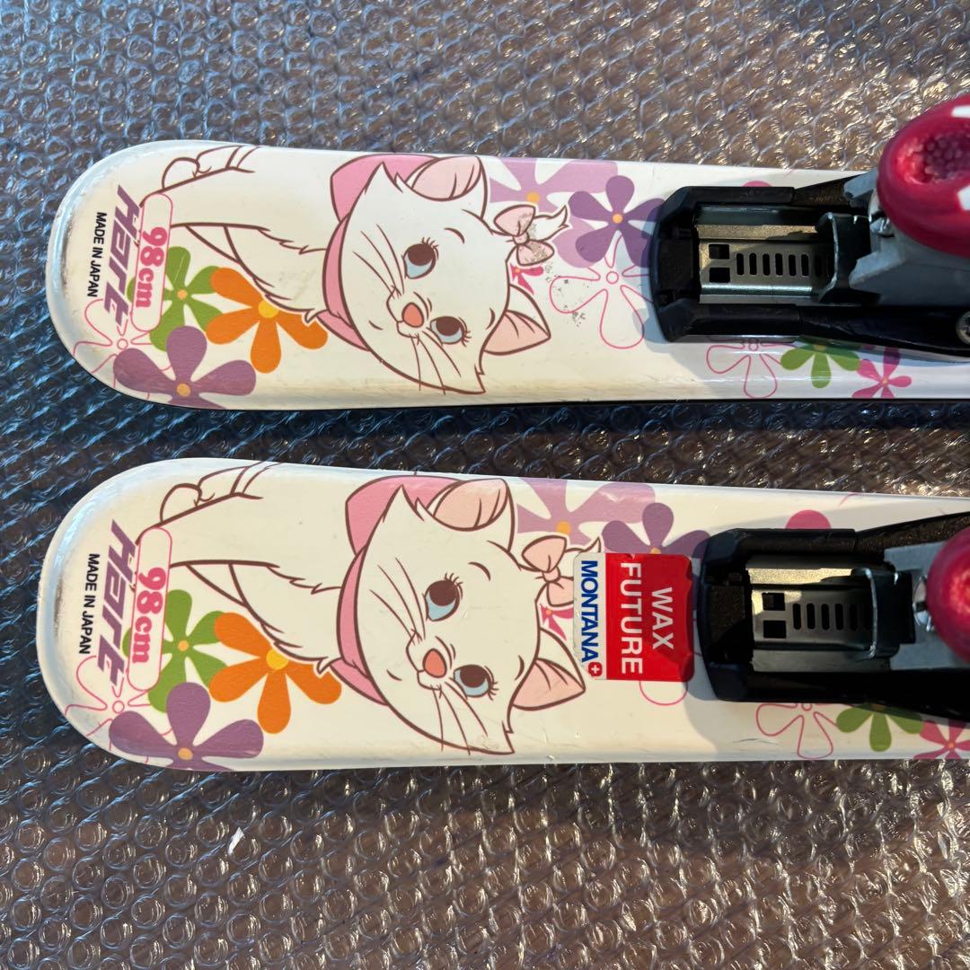 ジュニアスキーセット　hart マリー　ディズニー 21cmブーツ付