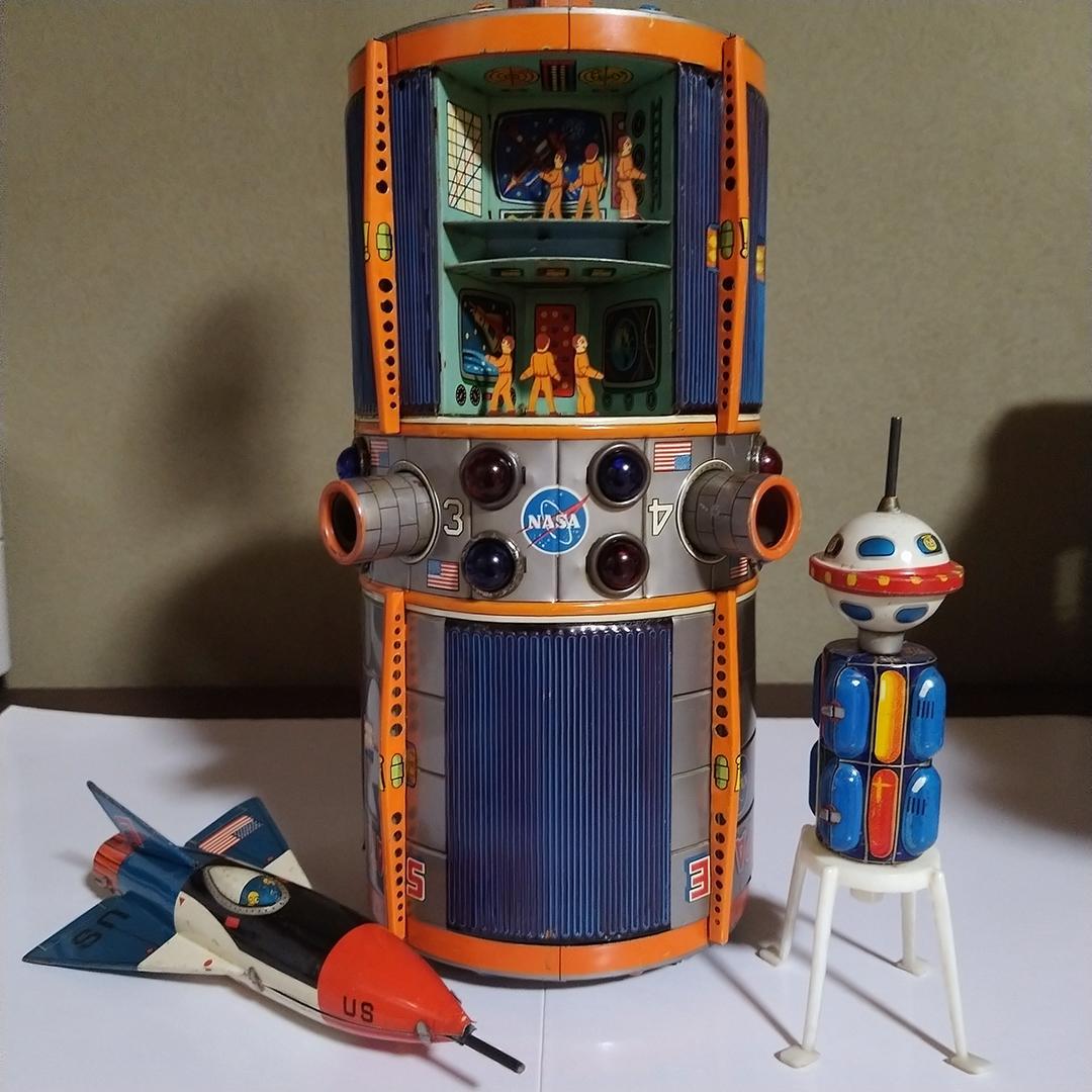 WACO ワコー 宇宙ステーション 電動 稼働品 ブリキ