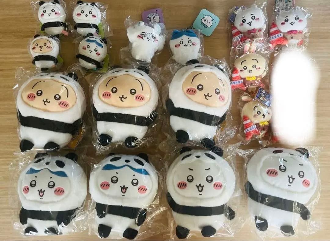 【大特価】19個ちいかわ パンダなぬいぐるみ マスコット コンプリート