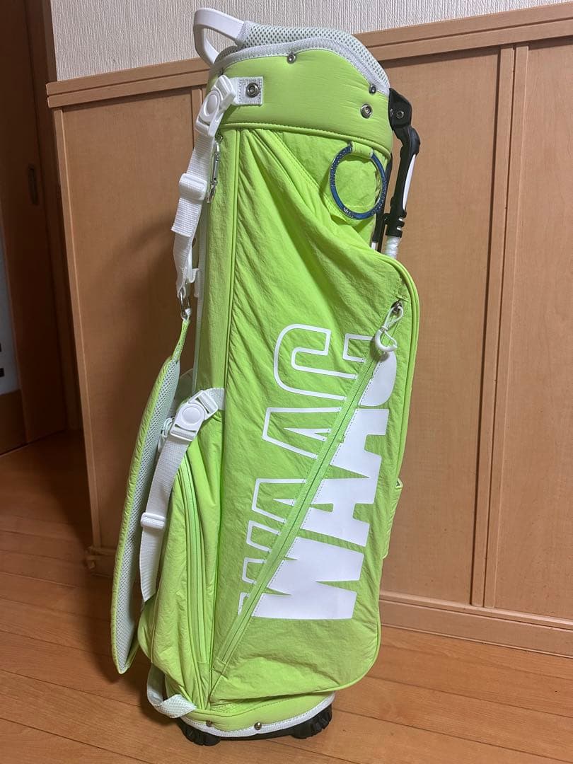 WAACゴルフバッグ ライムグリーン