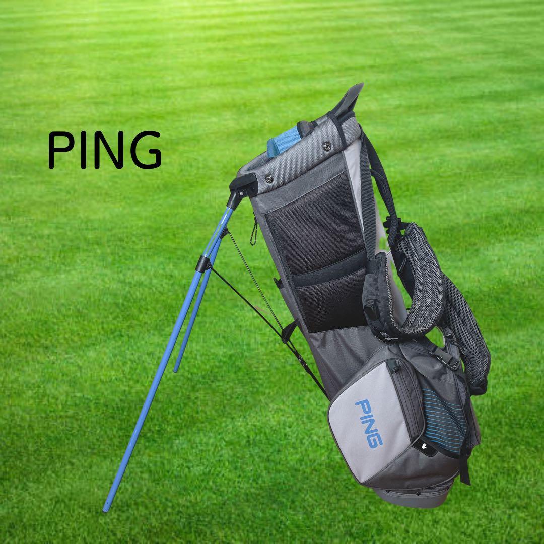 K150 PING 4シリーズ グレー スタンド式キャディバッグ