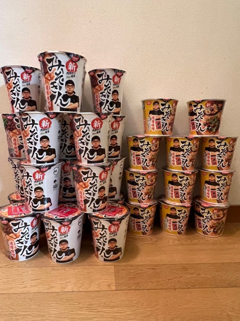 みそきん合計30個　　ラーメン19個 メシ11個