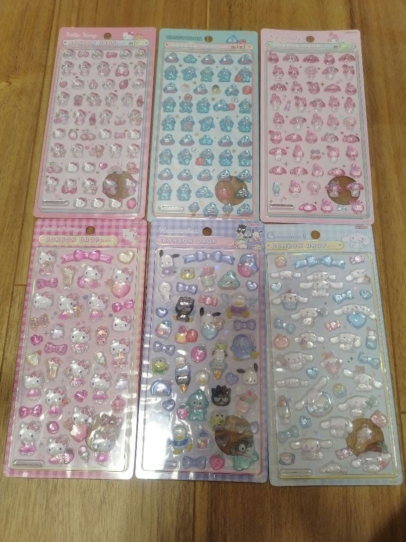 【正規品】ボンボンドロップシール　第２弾　ボンボンドロップミニ　6枚セット